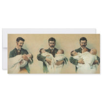 Vintage Baby Shower for Men! A Dadchelor Party! Custom Announcements