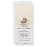 Vintage baby shower invitation invitation