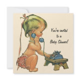 Vintage Baby Shower Invitation invitation