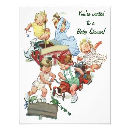 Vintage Baby Shower Invitation