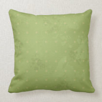 Vintage background in green, pillow