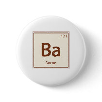 Vintage BACON Periodic Table Pinback Button