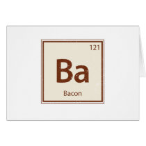 Vintage BACON Periodic Table Cards