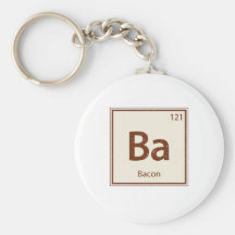 Vintage BACON Periodic Table Key Chain