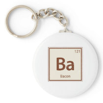 Vintage BACON Periodic Table Key Chain