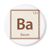 Vintage BACON Periodic Table Fridge Magnet