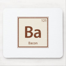 Vintage BACON Periodic Table Mouse Pad