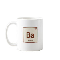 Vintage BACON Periodic Table Mugs