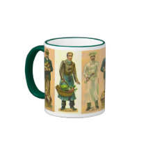 Vintage Baker Grocer Cook mugs