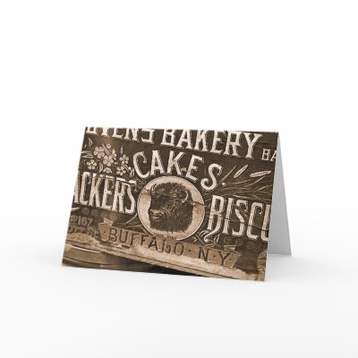Vintage Bakery Ad Card by nedell