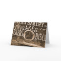 Vintage Bakery Ad Card