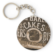 Vintage Bakery Ad Keychain