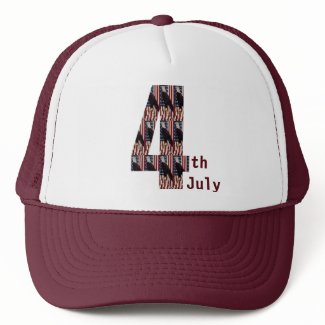 Patriotic Eagle of USA With Flag 4th July Hat