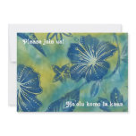 Vintage Balinese Batik Luau Invitations