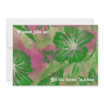 Vintage Balinese Batik Luau Invitations