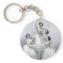 Vintage Ballerinas Key Chains