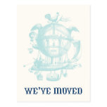 Vintage Balloon Moving Announcement postcards