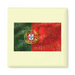 Vintage Bandeira Portuguesa por Fás de Portugal Refrigerator Magnet