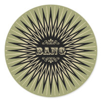 Vintage Bang Round Stickers