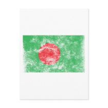 Vintage Bangladesh Flag Postcard