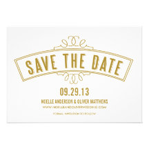VINTAGE BANNER | SAVE THE DATE ANNOUNCEMENT
