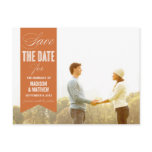 VINTAGE BANNER | SAVE THE DATE ANNOUNCEMENT POST CARD