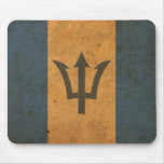 Vintage Barbados Flag Mouse Pad