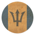 Vintage Barbados Flag Sticker