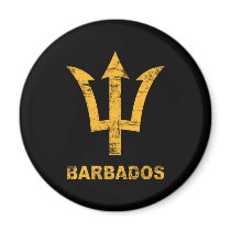 Vintage Barbados Fridge Magnet