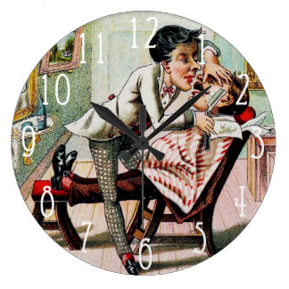 Vintage Barber Shop Shaving Wall Clocks