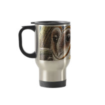 Vintage Barn Owl Painting Coffee Mugs