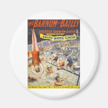 Vintage Barnum and Bailey Circus Refrigerator Magnet