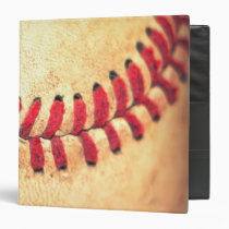 baseball, sport, funny, vintage, cool, retro, game, pattern, rustic, college, american, leather, major, league, lace, red, binder, Binder with custom graphic design