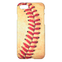 baseball, vintage, funny, sport, cool, game, pattern, retro, rustic, college, geek, americana, leather, league, lace, red, case savvy, [[missing key: type_phonecas]] com design gráfico personalizado