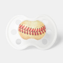 Vintage baseball ball pacifiers