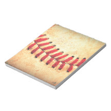 Vintage baseball ball scratch pad