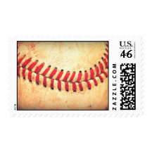Vintage baseball ball stamp