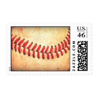 Vintage baseball ball stamp