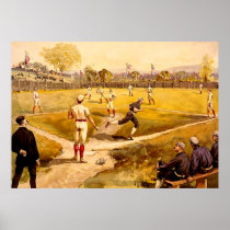 Vintage Baseball Game Posters