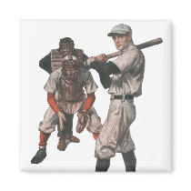 Vintage Baseball Fridge Magnets