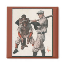 Vintage Baseball Magnet