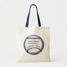 Vintage Baseball, personalized ball Tote Bag