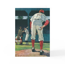 Vintage Baseball Players Greeting Cards