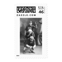 Vintage Baseball Players early 1900s Stamp