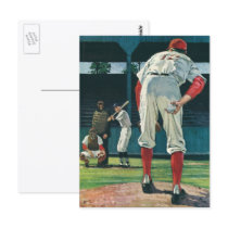 Vintage Baseball Players Post Card