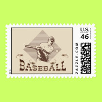 Vintage Baseball postage stamps by sports_tshirts Vintage Baseball postage stamps