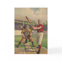 Vintage Baseball Poster Card
