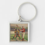 Vintage Baseball Poster Keychain
