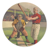 Vintage Baseball Poster Sticker