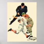 Vintage Baseball Print